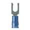 Panduit Fork Terminal, #8 Stud Size, 14 AWG, 600 V, Nylon Insulated, Blue, Crimp Termination Only, 1000 PK PN14-8LF-M - alternate 2